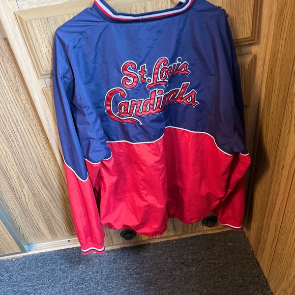 St. Louis Cardinals MLB baseball pullover windbreaker jacket size XL - Picture 2 of 4